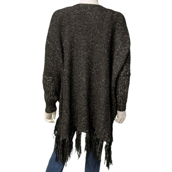 Essue Black Open Cardigan, M/L - Picture 6 of 14